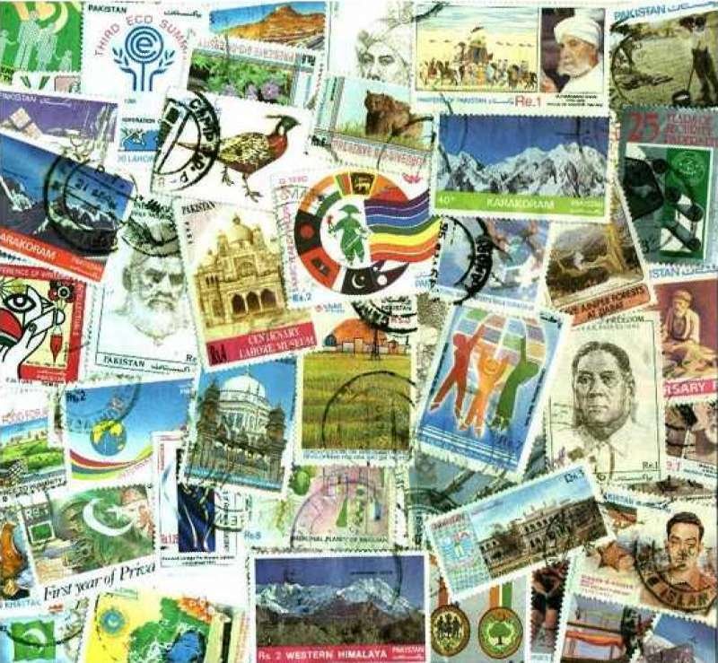 Pakistan Stamp Collection - 300 Different Stamps