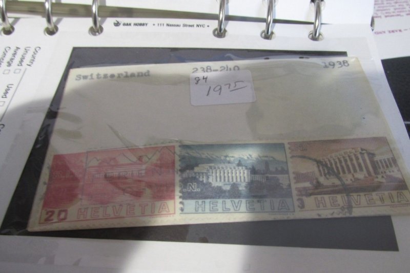 Switzerland  Scott #238-240 complete mint (SV $19.85)