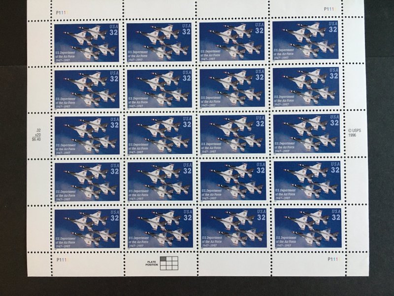 1997 sheet The US Department of the Air Force Sc# 3167