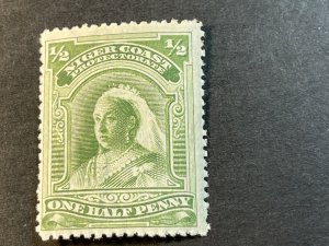 NIGER COAST PROTECTORATE # 55-MINT/HINGED----YELLOW GREN----1897-98(LOTB)