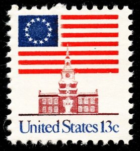US 1622 MNH VF 13 Cent Flag Independance Hall