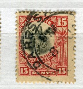 TANGANYIKA; 1922 early Giraffe issue used Shade of 15c. value, fair Postmark