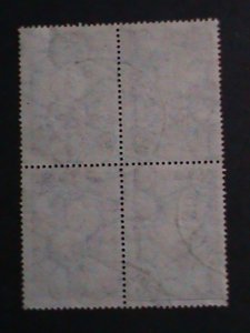 ​ARGENTINA-1935 SC#446   87 YEARS OLD- MAP OF SOUTH AMERICA -USED BLOCK-VF