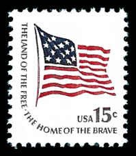 PCBstamps     US #1597 15c McHenry Flag, perf. 11, MNH, (14)