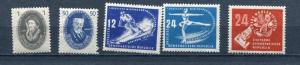 Germany 1950 Mi 246-7 and 250and 261and 270 and 275 MNH/MH CV29 euro g2200hs