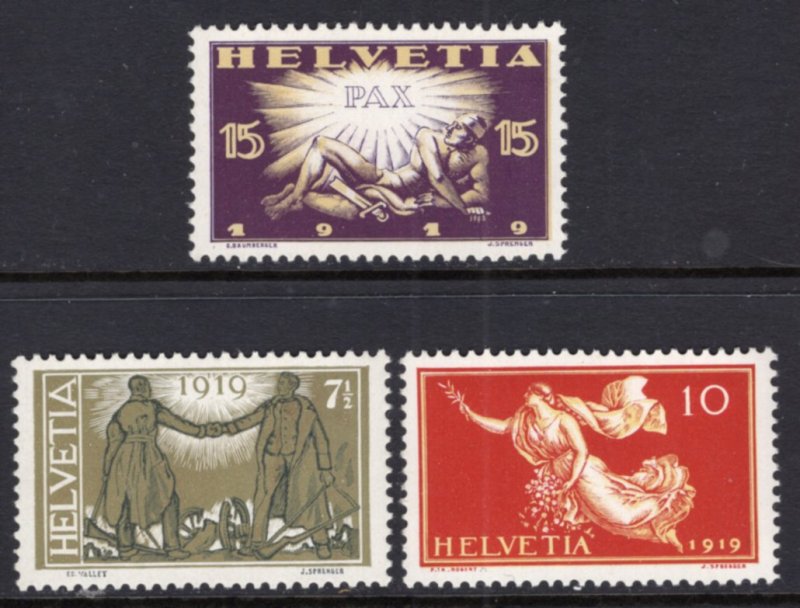 Switzerland 190-192 MNH VF