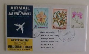 SINGAPORE FLIGHT NEW ZEALAND 1966