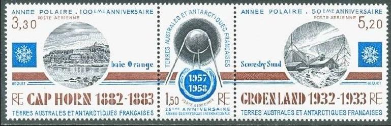 1983    French Antarctic Territory 177-179  Sputnik-1   6,50 €