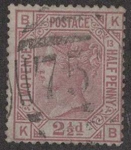 Great Britain , 67, used, plate 13.
