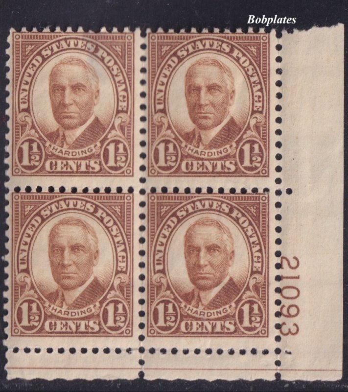 BOBPLATES #684 Harding Lower Right Plate Block #21093 F-VF H SCV=$2.25 *