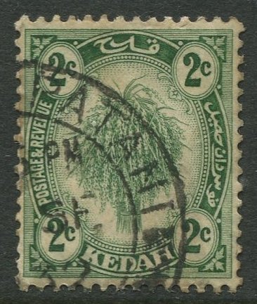 STAMP STATION PERTH Kedah #25a Sheaf of Rice Used Wmk. 4-Type II -1940-CV$10.00