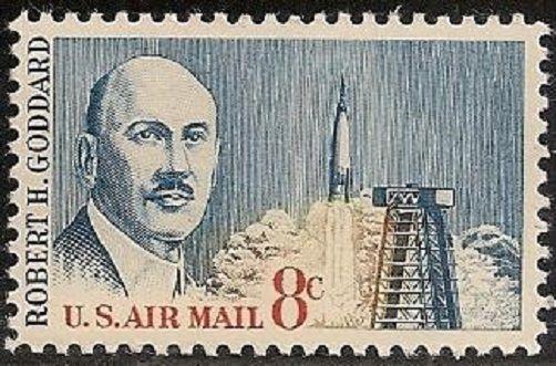 US C69 Airmail Robert H Goddard 8c single MNH 1964