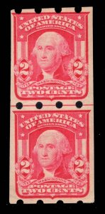 MOMEN US #320 BRINKERHOFF TYPE I COIL LINE PAIR MINT OG H PF CERT LOT #86668