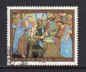 Austria   #2185    used   2008   Christmas   55c