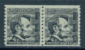 1303 4c Lincoln Fine MNH Pair