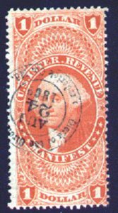 MALACK R72c F/VF used nice hand cancel 1707