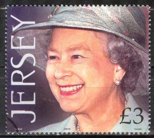 Jersey Great Britain 2001 Queen Elizabeth II 3£ Used / CTO