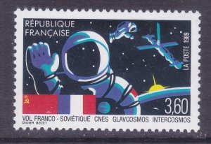 France 2146 MNH 1989 French-Soviet Joint Space Flight Issue Very Fine