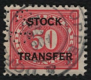 #RD9 50c Stock Transfer, Used [16] **ANY 5=FREE SHIPPING**