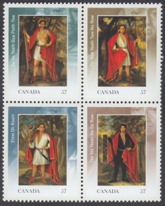 Canada - #2383a The Four Indian Kings Block of Four - MNH