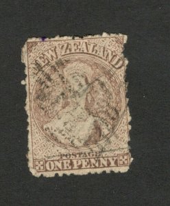 NEW ZEALAND - USED OLD STAMP - ONE PENNY - 1873.