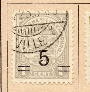 Luxembourg 1922-24 Early Issue Fine Used 5c. Surcharged 215172