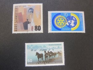 Germany 1987 Sc 1510-12 set MNH