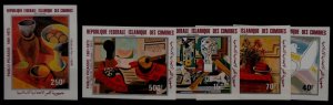 Comoro C113-17 MNH imperf. Painting/Picasso