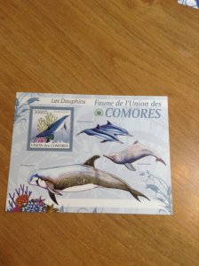 Comoro Islands   MNH Sheet of 1  Dolphins