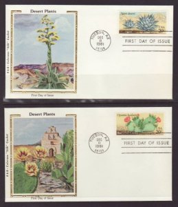 US 1942-1945 Desert Plants 1981 Colorano S/4 U/A FDC