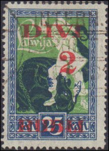 Latvia #91-93, Complete Set(3), 1920-1921, Used