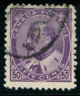 95 Canada 50c King Edward VII, used