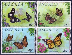 ZAYIX Anguilla 123-126 MNH Butterflies Insects Nature 071823S108M