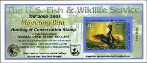 US.# RW67A 2000/2001 Federal Duck Stamp MINT POST OFFICE FRESH!