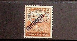 HUNGARY - ROMANIAN OCCUPATION Sc 2N33 LH ISSUE OF 1919 - OVERPRINT ON 2f