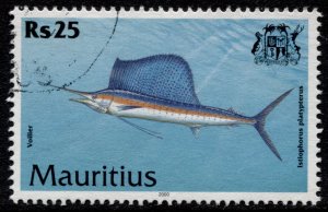 Mauritius #921 Fish Used CV$3.50