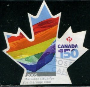 3007 Canada P Confederation 150th Anniv SA, used