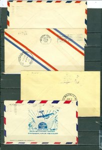 US 1926/28/29/31 LOT of (4) HISTORIC AIRMAIL COVERS...CACHETS