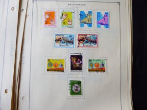 Philippines 1960-1973 Stamp Collection on Scott International Album Pages