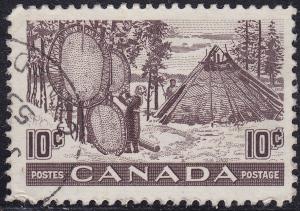 Canada 301 Drying Animal Hides 1950