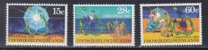 Cocos Islands # 53-55, Christmas, Mint NH, 1/2 Cat.