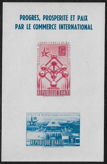 Haiti #C114a MNH S/Sheet - Brussels Worlds Fair