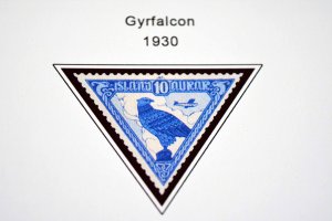 COLOR PRINTED ICELAND [CLASS] 1873-1945 STAMP ALBUM PAGES (26 illustrated pages)