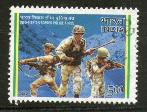 India 2012 Indo Tibetan Border Police Military 1v Used Stamp Inde Indien