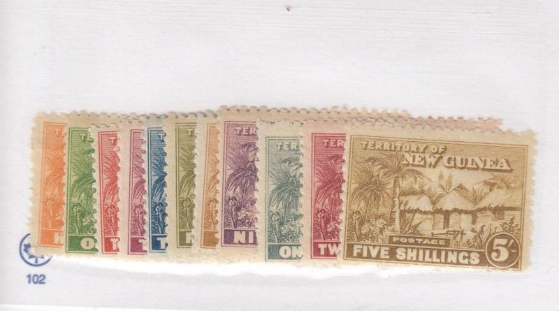 NEW GUINEA # 1-11 VF-MNH/MLH/MH CAT VALUE $167.50