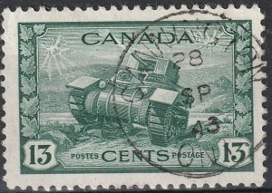 Canada SC# 258 Used Clean Back  VF   (901)