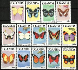 Uganda Stamp 703-716  - Butterflies