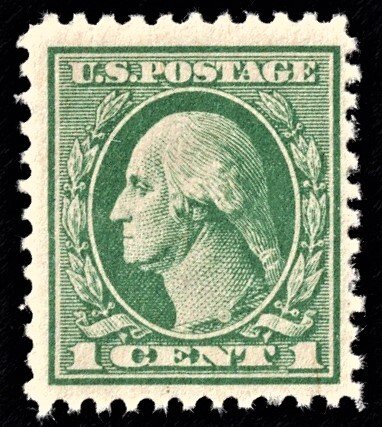 US 525 MNH VF 1 Cent Washington Single Perforated 11 Gray Green