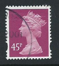 GB Machin 45p QE II  SG Y1721  Fine Used