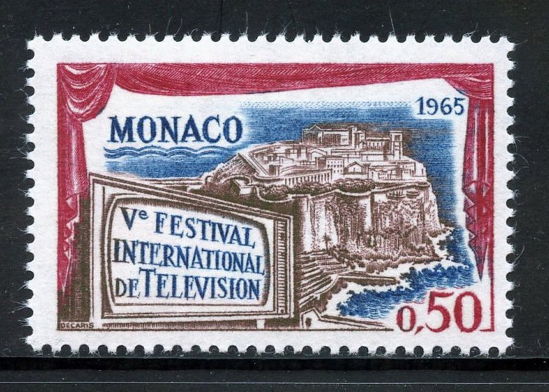 Monaco 597 MNH, 5th. Intl Television Festival Issue from 1964.